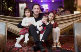 ბექა ხოფერიას 2 წლის ალექსანდრა ბაღში დაჰყავს და ზღაპრებს უყვება - მის საგვარეულოში 300 წელია, გოგო არ დაბადებულა