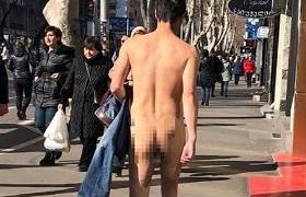 თბილისის ქუჩებში შიშველი კაცი გამოჩნდა თბილისის ქუჩებში შიშველი კაცი გამოჩნდა