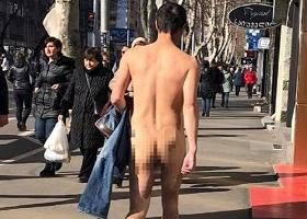 თბილისის ქუჩებში შიშველი კაცი გამოჩნდა