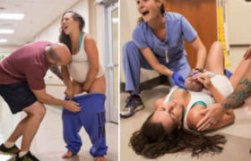 ქალმა საავადმყოფოს ფოიეში ქმრის თვალწინ იმშობიარა ქალმა საავადმყოფოს ფოიეში ქმრის თვალწინ იმშობიარა