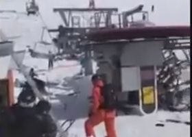 გუდაურში საბაგირო ავარიულად გაჩერდა და უკან წავიდა - დაშავდა 10 მოქალაქე - ვიდეო