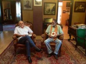 ინდოეთის სტალინის საზოგადოების თავმჯდომარე გრიშა ონიანს ეწვია