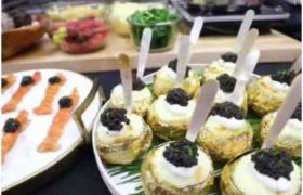 1 ტონამდე ზღვის პროდუქტები და ოქროს ტარტალეტები - რა მიირთვეს "ოსკარის" სტუმრებმა