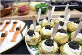 1 ტონამდე ზღვის პროდუქტები და ოქროს ტარტალეტები - რა მიირთვეს "ოსკარის" სტუმრებმა