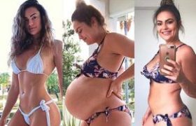 "ჩემი სხეული ახლა უფრო მიყვარს" - ფიტნესმოდელი სხეულზე ორსულობის რეალურ შედეგებს აჩვენებს და ქალებს ამხნევებს