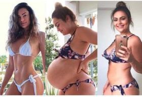 "ჩემი სხეული ახლა უფრო მიყვარს" - ფიტნესმოდელი სხეულზე ორსულობის რეალურ შედეგებს აჩვენებს და ქალებს ამხნევებს