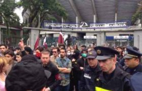 ნაციონალისტების კონტრაქცია რუსთაველის გამზირისკენ მიემართება - ვიდეო