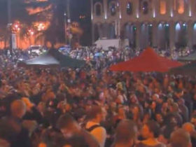 ,,ჯეოსელმა" აქციაზე ინტერნეტის გამაძლიერებელი ტექნიკა მიიტანა