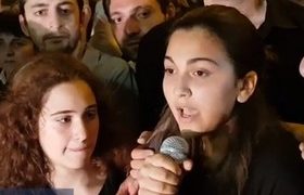 მოკლული დათო სარალიძის შეყვარებულმა ხალხს მიმართა - ვიდეო