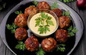 შემწვარი გუფთა და სიმინდის სალათა შემწვარი გუფთა და სიმინდის სალათა