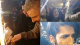 ნიკა გვარამიამ გიორგი კელაპტრიშვილს სახეში ტორტი შეაზილა - ვიდეო