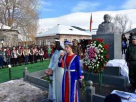 სამცხე-ჯავახეთში ყარაბაღის ომის აქტიურ მონაწილეს ძეგლი დაუდგეს