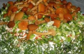 სოკოს სამარხვო სალათი