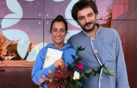 ანა ჩი­რა­ძე და კონ­სტან­ტი­ნე თედელური თელავში დაქორწინდნენ