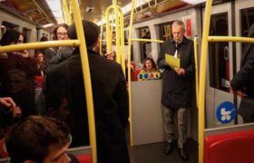 ვენის პრეზიდენტი მეტროში