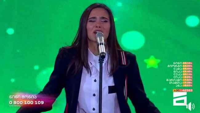 ნინი შონია მეორედ გახდა ლიდერი - კონკურსანტის შესანიშნავი გამოსვლა - ვიდეო