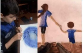 ,,ასე წავიდა დედიკოსთან ერთად" - ნანგრევებში დაღუპული 12 წლის დათას წინასწარმეტყველური ნახატი ,,ასე წავიდა დედიკოსთან ერთად" - ნანგრევებში დაღუპული 12 წლის დათას წინასწარმეტყველური ნახატი