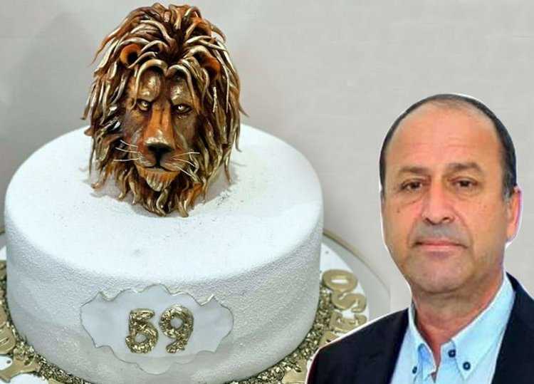 ლანჩხუთის საკრებულოს თავმჯდომარეს ცოლმა ლომისთავიანი ტორტი მიართვა - ,,ჩვენი ოჯახის ლომს!"