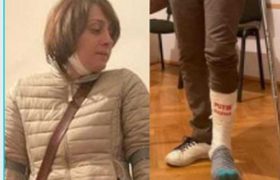 ელენე ხოშტარიას ფეხი მოტეხეს - ,,მადლობა პატრულს" ელენე ხოშტარიას ფეხი მოტეხეს - ,,მადლობა პატრულს"