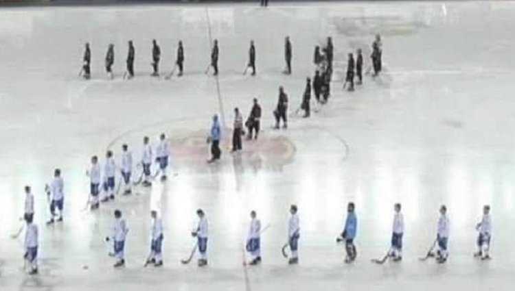 რუსეთში ჰოკეის კლუბებმა ყინულზე Z გამოსახეს - ,,აიძულეთ, აფხაზეთსა და სირიას ეთამაშონ''